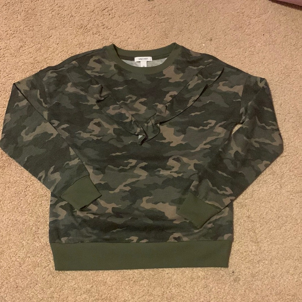 NWT Nine West camp pullover sweatshirt Sz XSmall